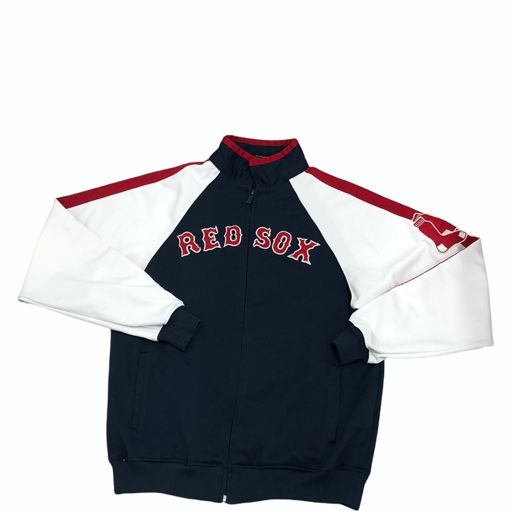 STITCHES ATHLETIC GEAR RED SOX ZIP UP JACKET